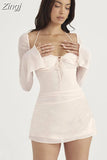 Bodycon Dress White Sexy Dress Women Party Dress 2023 New Arrivals Stretchy Mini Evening Club Night Dress