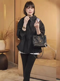Charge Coat Female Thin Spring And Summer 2024 New Korean Version Loose Temperament Senior Sense Small Jacket-Outfit