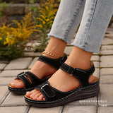 Asia Magic Stick Thick-Soled Sandals Female Fish Mouth Slope With 43 Large Light Beach Cold