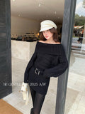 Xixi 13 Line 2025 Winter Temperament Knitted High-Neck Dress Dress Thin High-Waist Short Skirt Women