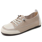 And Summer Soft Leather Soft Soles Women 2025 Flat Leathery Lazy Shoes Women's Shoes