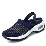 New Large-Size Mesh Women's Shoes Spring And Summer Daily Sandals One Foot And Half Drag Mother Shoes Air Cushion Women's