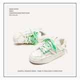 Shoes Destruction Aesthetic Series Of National Tide Leisure Youth Trend Anti-Slip Wear-Resistant High And Low Gangs Shoes Men's