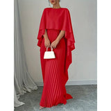 Shein Muslim Bat Sleeves Folding Irregularly Elegant Long