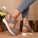 Bag Head Slope And Thick-Soled Sandals Women Waterproof Table Velvet Cold