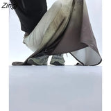 Wasit Skirt Women Spring Chic Chinese Style Tie Dye Streetwear Hip Hop Streetwear Vintage All-match Y2k Faldas Largas