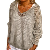 Hair Knitting Hoodie Hoodie Hoodie Thin Loose