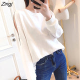 Women Sweatshirts Hollow Out Zip-up Solid Kpop Stylish Loose Harajuku Ulzzang Streetwear Fashion Female Leisure