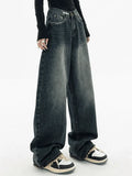 Dark Wash Vintage Baggy Boyfriend Jeans-Outfit