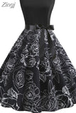 Women Summer Casual Polka Dot Elegant Retro Vintage 50s 60s Robe Femme Rockabilly Pin Up Party Dresses