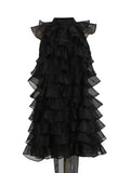 Dress 2025 Autumn And Winter New Sleeveless Cake Dress With Ribbon Slimming Skirt