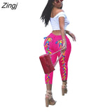 Women Jeans Back Criss-cross Lace Up Sexy Hole Sheath Elastic Mid Waist Long Pencil Denim Ankle-Length Pants Skinny