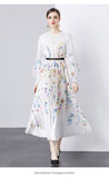 New Women's Dress Dress Oversized Dress Print 100 Folds T-Shirt With T-Shirt Holiday Casual