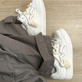 Shoes Small Homemade Destruction Aesthetic [M] Thick Soles Increase Small White Shoes Men's Shoes Men's Shoes Men's Shoes Men's