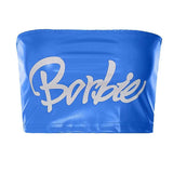 Zingj Women's Spring / Summer 2025 New Women's PU Leather Print One-Word Collar Sexy Wrapped Chest