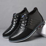 Zingj Middle Top Casual Men's Shoes Round Head Front Strap Men's Tooling Shoes Fashion Plus Size Shoes 46