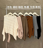 Xixi 2025 Autumn New White Standard Loose Long-Sleeved Hollow Wool Knitted Sweater Sweater Women