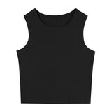 Zingj Women's Wear 2023 Summer Sleeveless Black Inside With Sexy Short Outside