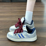 Niche Thick-Soled Shoes Women 2025 Autumn New Korean Version Of Running Lace Casual Shoes Patent Leather