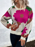 Autumn And Winter Round Collar Long Sleeve Knitted Fashion Tie With A Casual Jacket Sweater