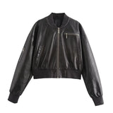 Women's Explosive Three-Color Retro Zipper Jacket Autumn