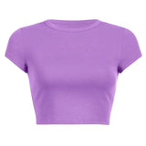 Zingj Women's DIY New Women's Summer Solid Color Short Acceptable With