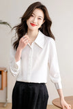 New Spring Day Overture White Long-Sleeved Set Of Sleeves Of The Maid's Spring Temperament OL
