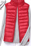 Winter women's Down Vest Fashion Female Sleeveless Coat Ladies Jacket Vest Warm Down Jacket for Women