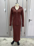 2025 New Knitwear Women's Half-Dress Fashion Temperament Casual Sweater