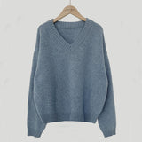 V-Neck Pullover Dark Academia SweaterOutfit
