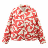 Women's Explosive Printing Cotton Zip-On Cotton Clothes - High Quality Of All-Round Pressure