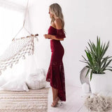 New Dress Explosive Lace Dress With Chest-Nibbon Temperament Pencil Skirt Two Sets Of Women's