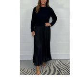 2025 New Women's Fashion Elegant Round-Neck Dress 100-Folded