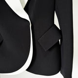 New Star Fashion Collage Bump Color Dark Buckle Repair Suit Jacket Jacket
