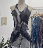 Vintage 2024 New Personality Tie Hottie Wind Hanging Sleeveless Top Ribbon Vest