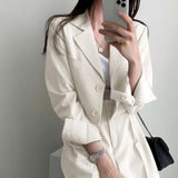 Zingj Suit Jacket Female 2024 Spring And Autumn Small Korean Fried Street New Version Of Casual Suit Jacket