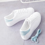 Bottom Small White Shoes Women 2025 Spring And Autumn New Fashion White Students Round-Headed Shoes Street Single