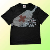 T-Shirt Medical Package Pattern Print Street Retro Style Men And Women The Same T-Shirt