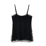 Women's Clothing In The Summer Of 2025 With Daily Niche Lace Splicing Sling Belt Vest