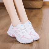 Shoes Women's Spring And Autumn New 2025 Korean Version Of The Flat Bottom Lace Casual Shoes Old Dad Shoes Running