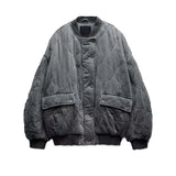 / Winter 2025 New Women's Washed Cotton Jacket Loose Pocket Pilot