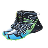 Outdoor Snow Boots High Help Plus Velvet Hiking Shoes Anti-Slip Thick And Lightweight Climbing Men's Cotton