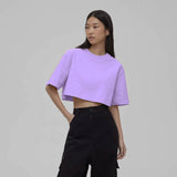 Spring Summer New Pure Color Short T-Shirt Women Hot Y2K Cotton Short-Sleeved Top Hot