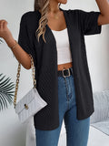 Shooting Summer New Summer Hollow Short-Sleeved Knitted Cardigan Holiday Sunscreen Shirt Women's