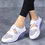 Summer New Breathable Hot Air Cushion Women's Single Shoes Thick-Soled Air Cushion Women's Casual Shoes Magic