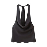 Women's Neck Bow Silk Satin Texture