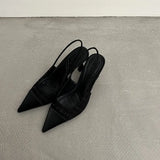 Fragrant French Sharp High-Heeled Women 2025 Summer New Color Wear Temperament Fashion Bag Head