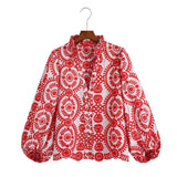 Women's Embroidered Shirts With Long Sleeve Embroidered Shirts