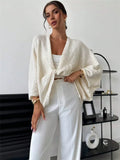 New Cross-Design Deep V Collar Casual Relaxed Elegant Simple