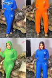 Pieces Women's Sets 2023 Autumn Winter Letter Print Pullover Suit Tops And Pants Suits Two Piece Set Tracksuit